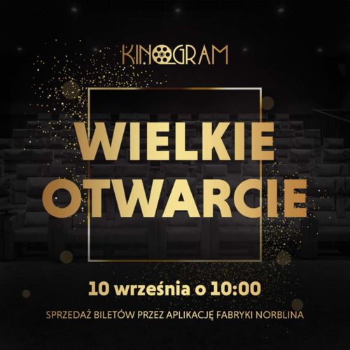 Nowe kino w Warszawie – KinoGram otwarty od 10 września